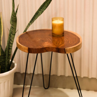 Rustic Solid Wood Table with Hairpin Legs (Coffee/End Table)