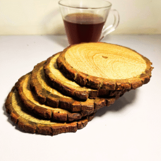 Rustic Wooden  Coasters  (Set of 4)