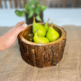 Teak Rustic Wooden Bowl(Medium)