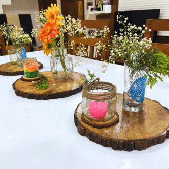 Rustic Wooden Serving Platter (Live Edge)/ Wooden Slice