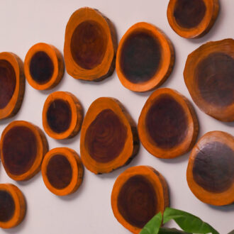 Wooden Wall Plates Decor Set
