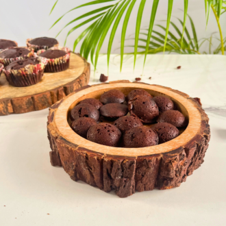 Round Bark Serving Tray with Raised Sides